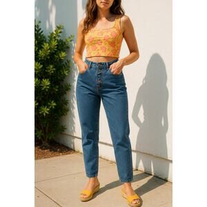 Vintage 90s Palmetto’s High Waisted Button Fly Mom Jeans Women’s 9 USA Cotton